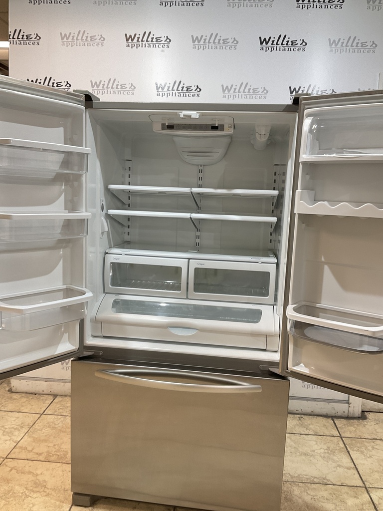 KitchenAid Used Refrigerator French Door Counter Depth 36x68 1/2’ (Stainless Steel) 