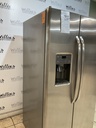Ge Used Refrigerator Side by Side 36x68 1/2” (Stainless Steel)