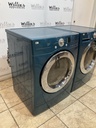 Lg Used Electric Set Washer/Dryer Front-load 27inches {3 prong} (Bahama Blue) 