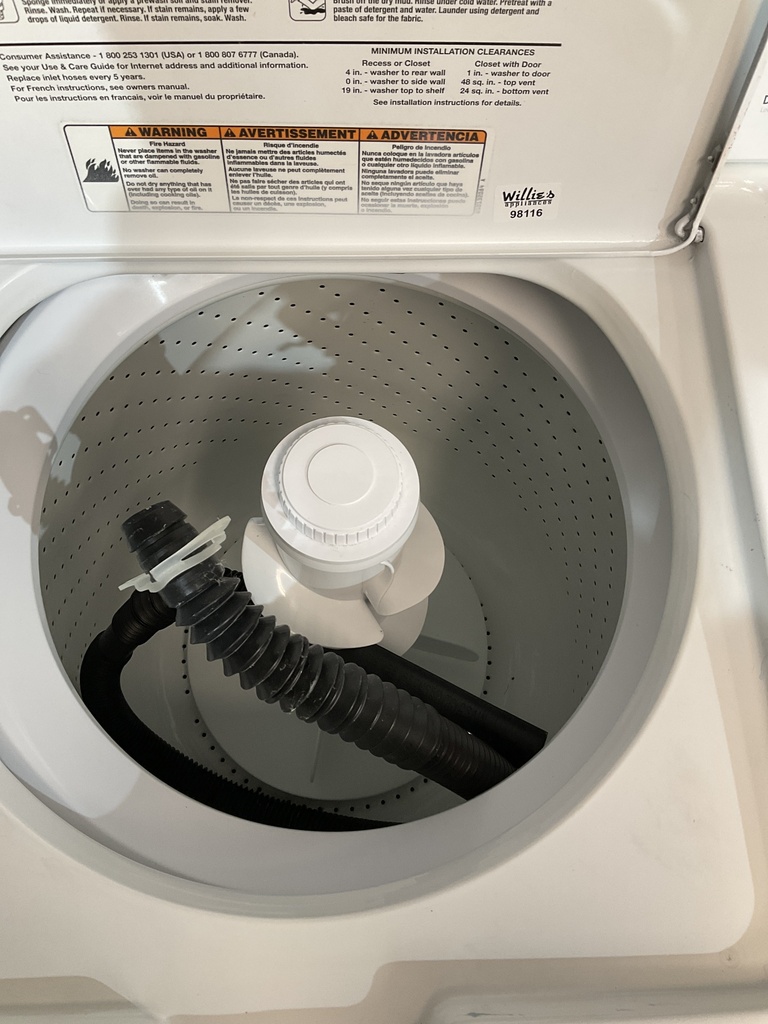 Whirlpool Used Washer Top-load 27inches (White) 