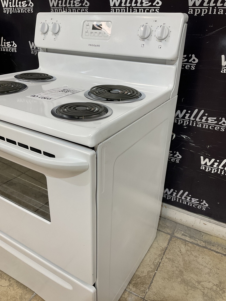 Frigidaire Used Electric Stove 220volts (40/50 AMP) 30inches {no cord} (White) 