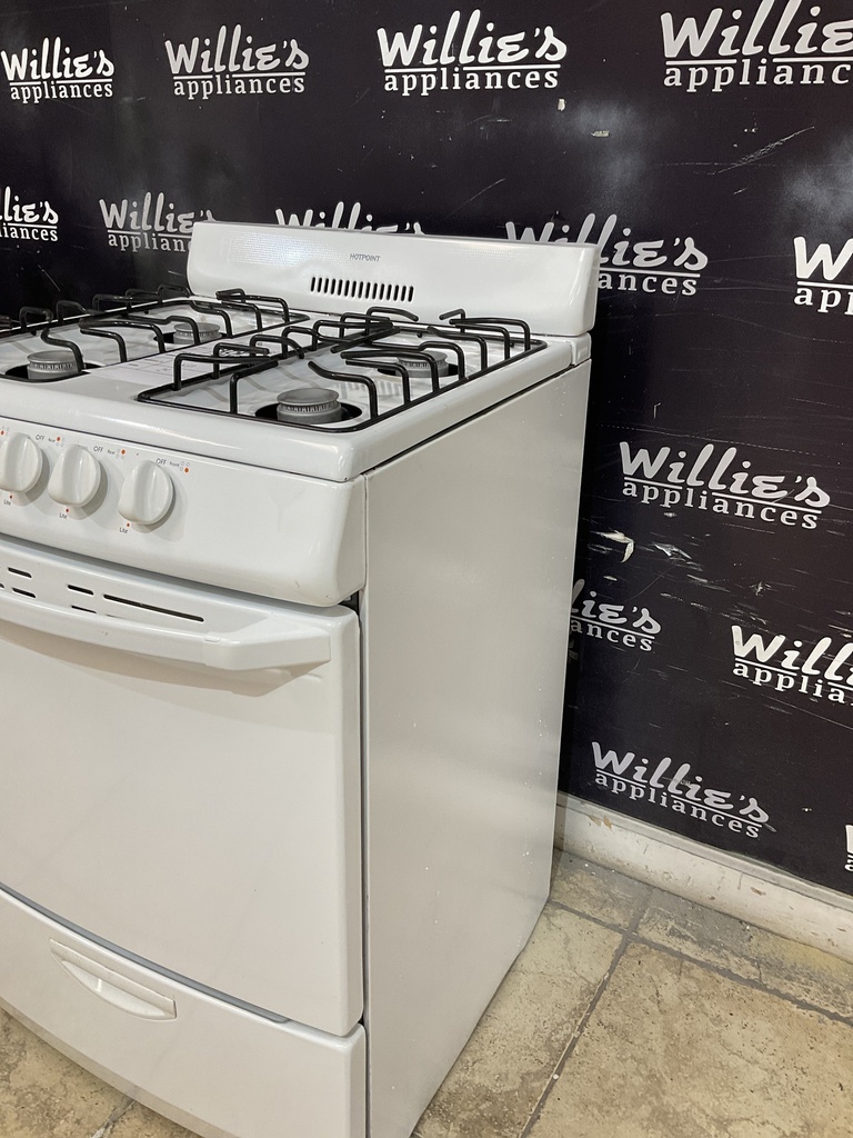 Hotpoint Used Natural Gas Stove 24inches (White) 