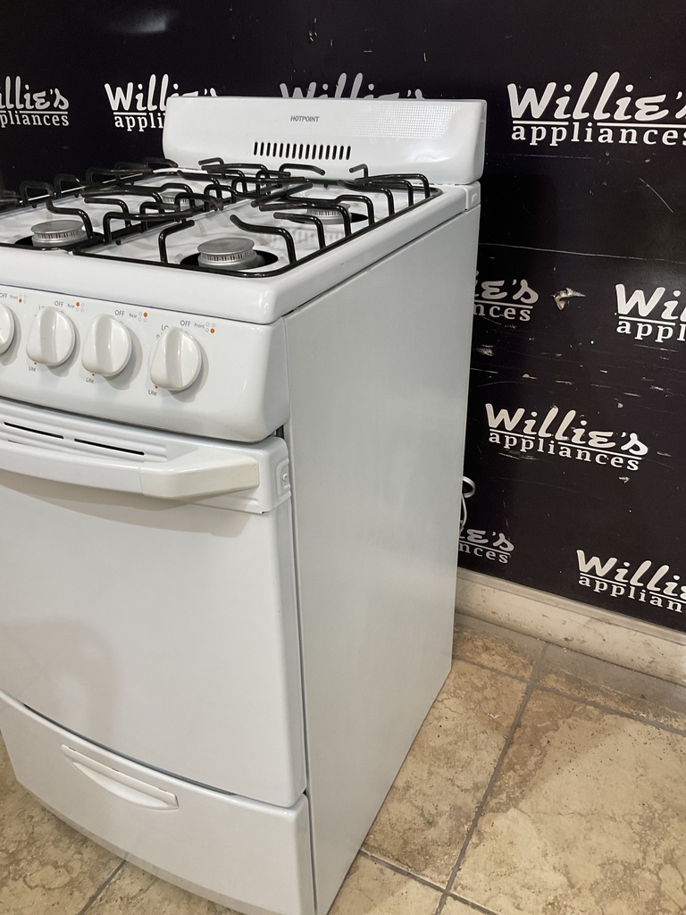 Hotpoint Used Natural Gas Stove 20inches (White) 