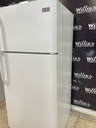 Frigidaire Used Refrigerator Top and Bottom 30x65 1/2” (White) 