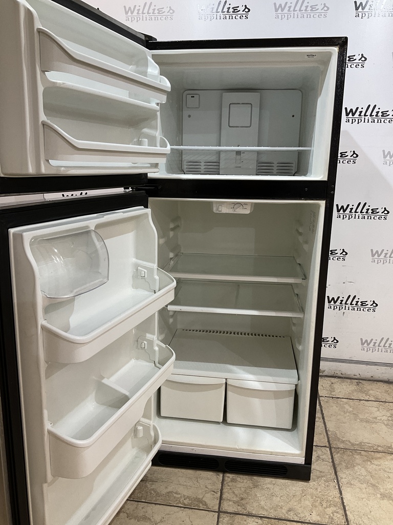 Frigidaire Used Refrigerator Top and Bottom 28x64 1/2” (Stainless Steel) 
