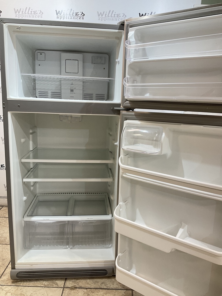 Frigidaire Used Refrigerator Top and Bottom 30x66 (Stainless Steel)