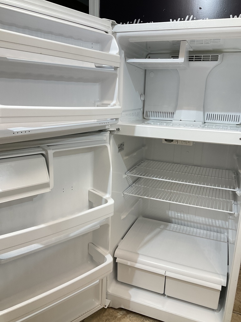 Hotpoint Used Refrigerator Top and Bottom 28x61 1/2” (White) 