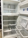 Whirlpool Used Refrigerator Top and Bottom 30x65 1/2” (White) 