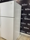 Whirlpool Used Refrigerator Top and Bottom 30x65 1/2” (White) 