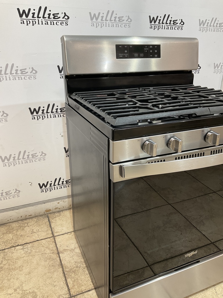 Whirlpool Used Natural Gas Stove 30inches (Stainless Steel)
