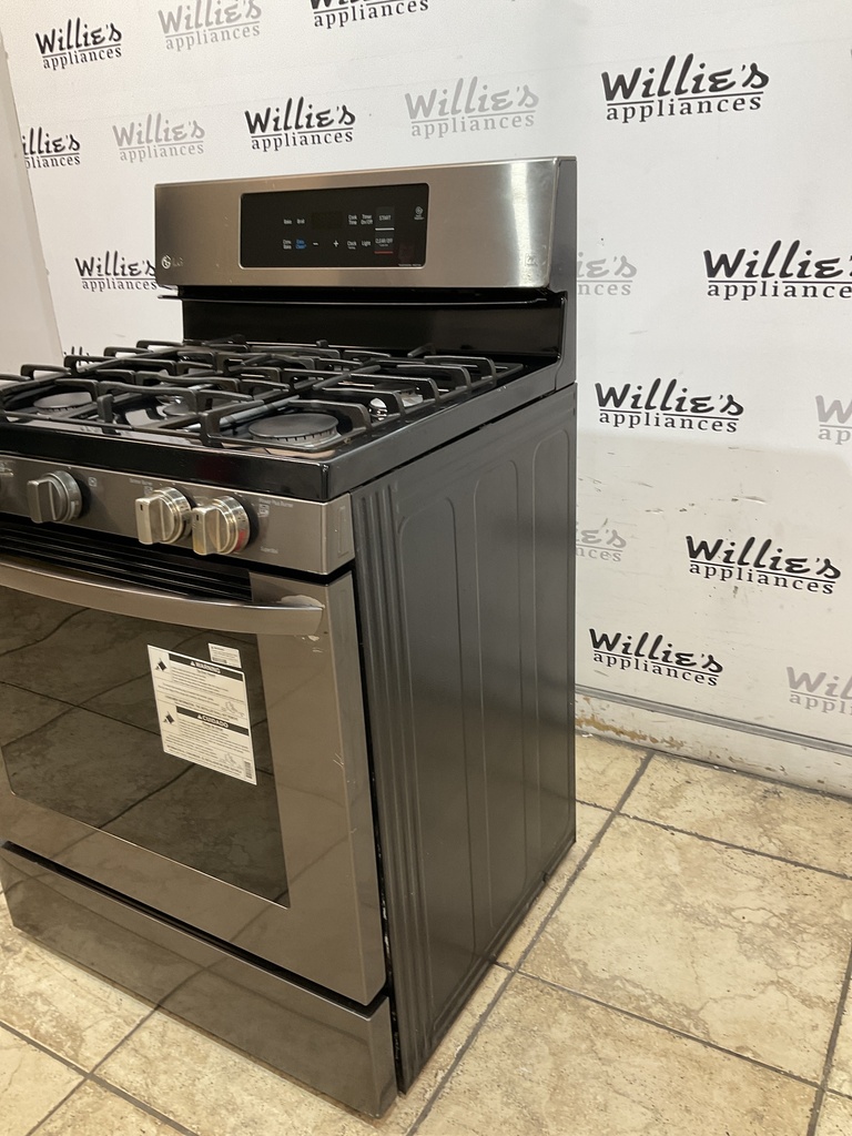 Lg Used Natural Gas Stove 30inches (Black Stainless) 