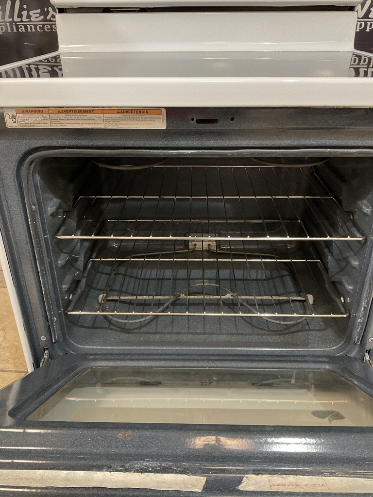 Whirlpool Used Electric Stove 220volts (40/50 AMP) 30inches {no cord} (White) 