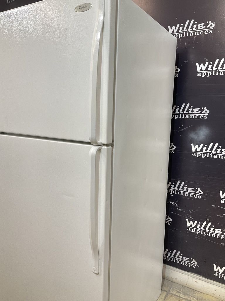 Whirlpool Used Refrigerator Top and Bottom 30x65 1/2” (White)