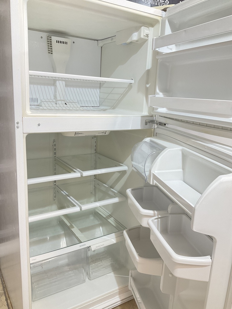 Whirlpool Used Refrigerator Top and Bottom 30x65 1/2” (White) 