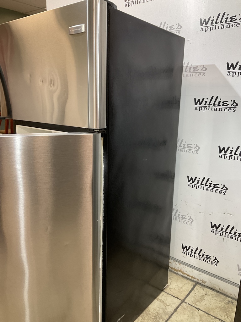 Frigidaire Used Refrigerator Top and Bottom 30x65 1/2” (Stainless Steel) 