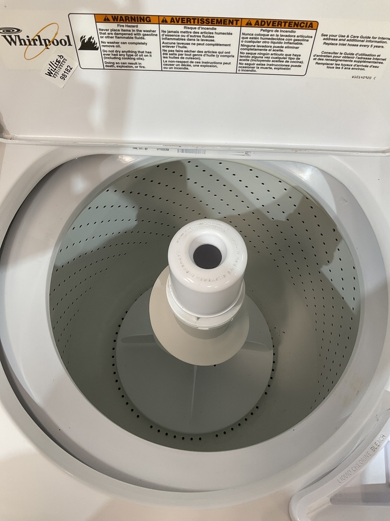Whirlpool Used Washer Top-load 27inches (White)