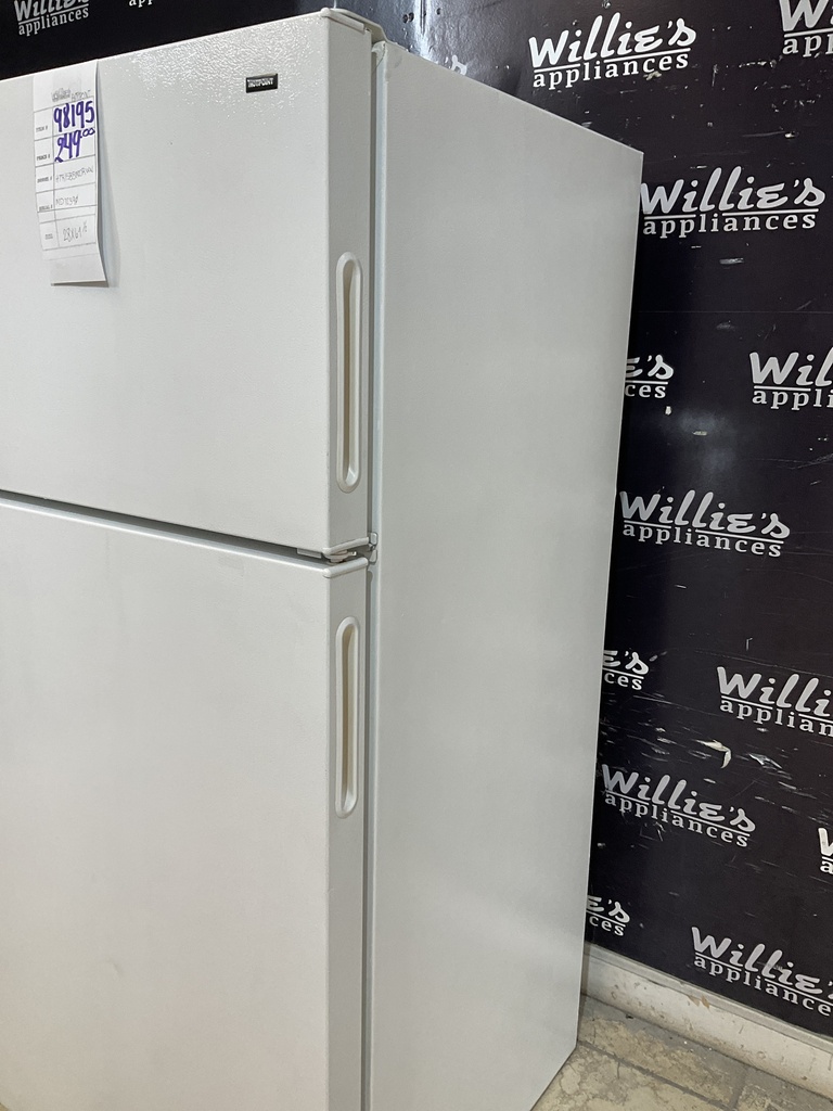 Hotpoint Used Refrigerator Top and Bottom 28x61 1/2” (White) 