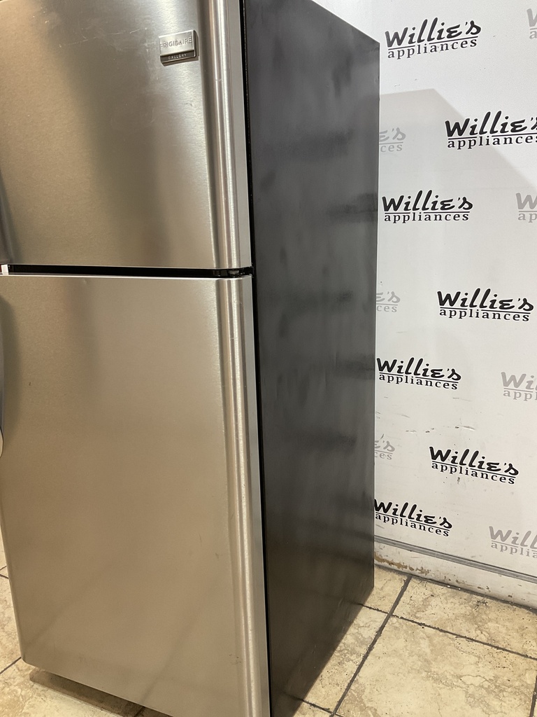 Frigidaire Used Refrigerator Top and Bottom 30x68 1/2” (Stainless Steel) 