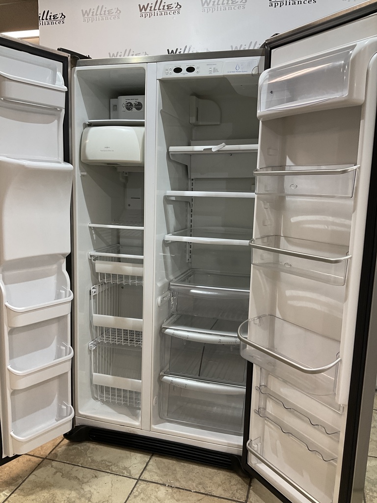 Frigidaire Used Refrigerator Side by Side Counter Depth 36x68 1/2” (Stainless Steel) 