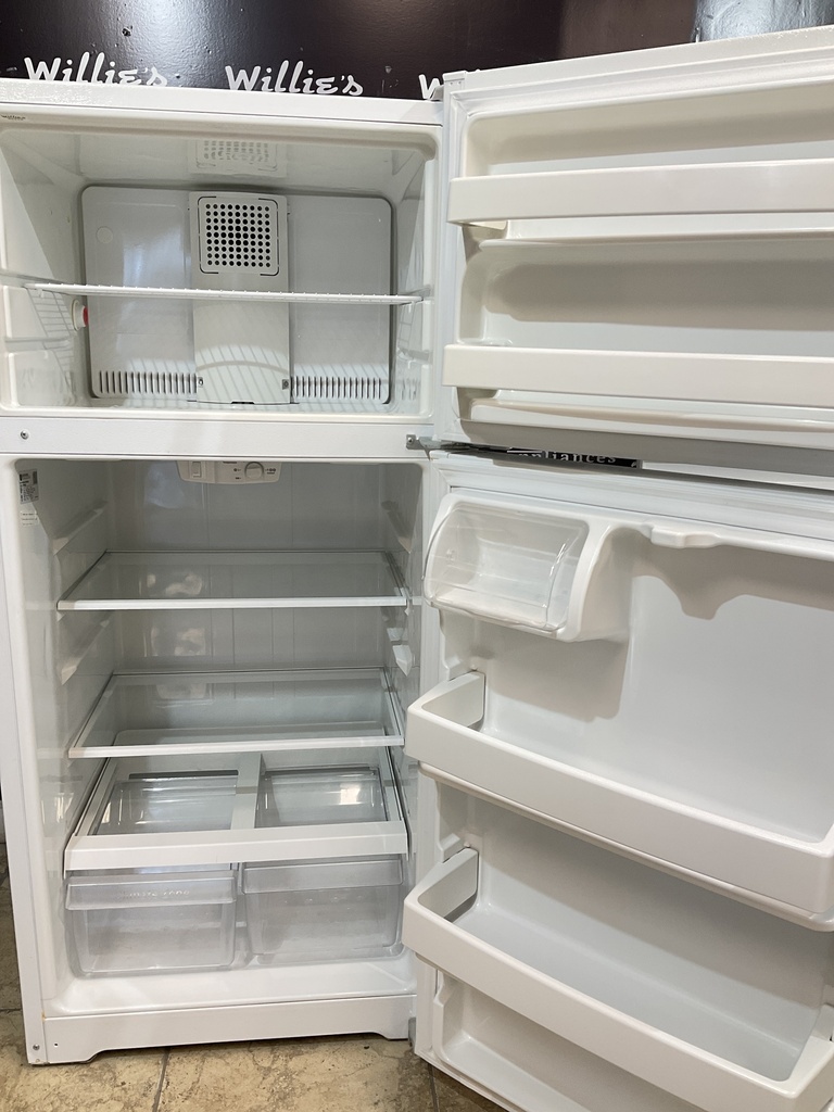 Ge Used Refrigerator Top and Bottom 28x61 