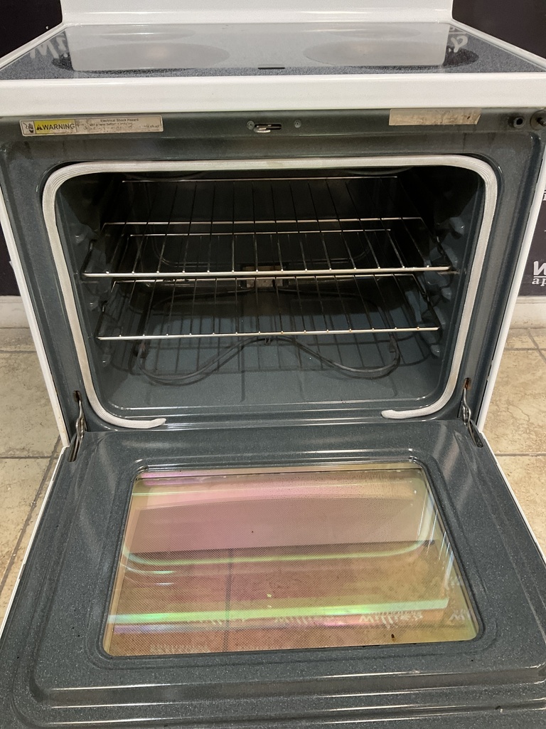 Whirlpool Used Electric Stove 220volts (40/50 AMP) 30inches {no cord} (White) 