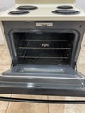 Ge Used Electric Stove 220volts (40/50 AMP) 30inches {3 prong} (Bisque/Black) 