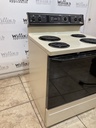 Ge Used Electric Stove 220volts (40/50 AMP) 30inches {3 prong} (Bisque/Black) 