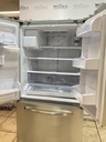 Ge Used Refrigerator French Door 36x70 1/2” (Stainless Steel) 