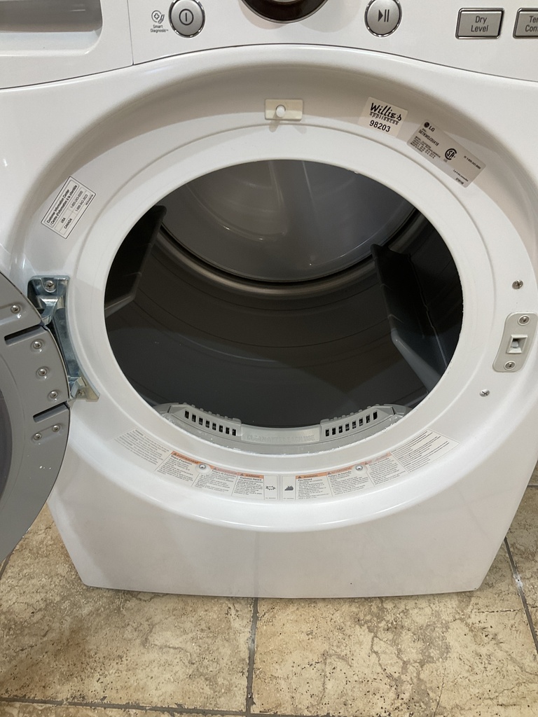Lg Used Electric Dryer 220volts (30 AMP) 27inches {4 prong} (White) 