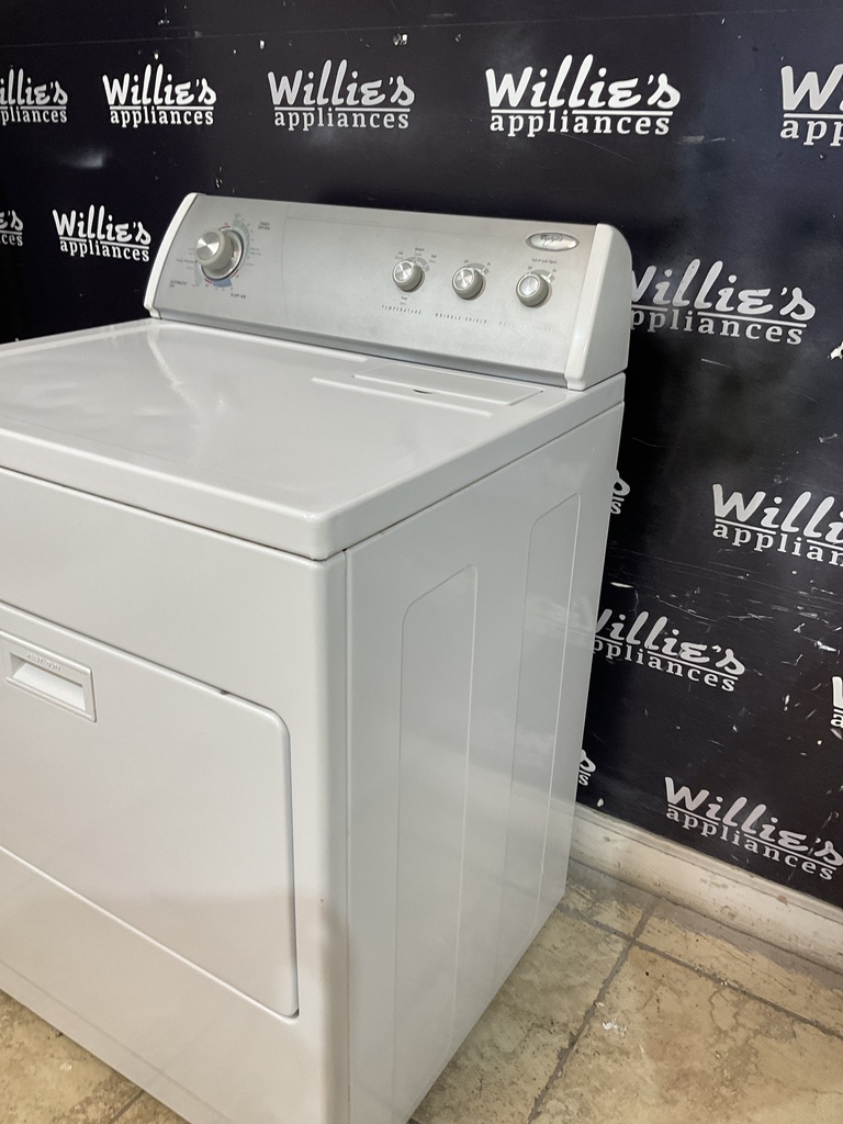 Whirlpool Used Electric Dryer 220volts (30 AMP) 29inches {no cord} (White) 