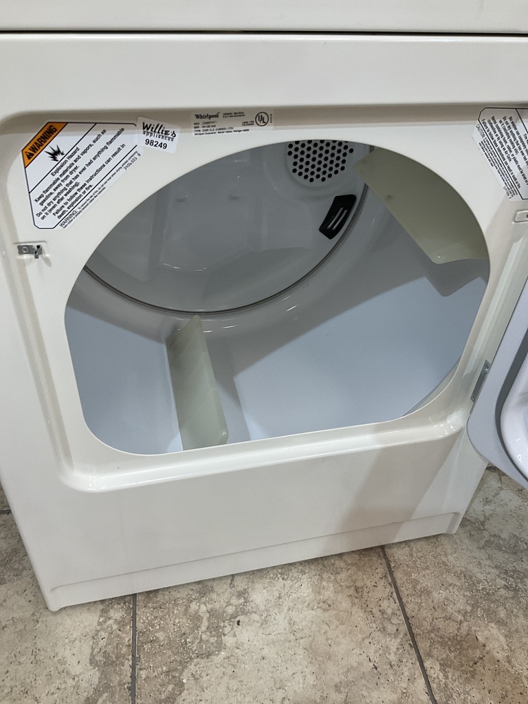 Whirlpool Used Electric Dryer 220volts (30 AMP) 29inches {no cord} (Bisque) 