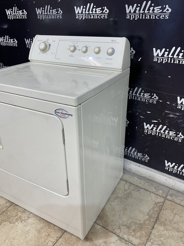 Whirlpool Used Electric Dryer 220volts (30 AMP) 29inches {no cord} (Bisque) 