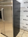 Hotpoint Used Refrigerator Side by Side 36x68 1/2’ (Stainless Steel) 