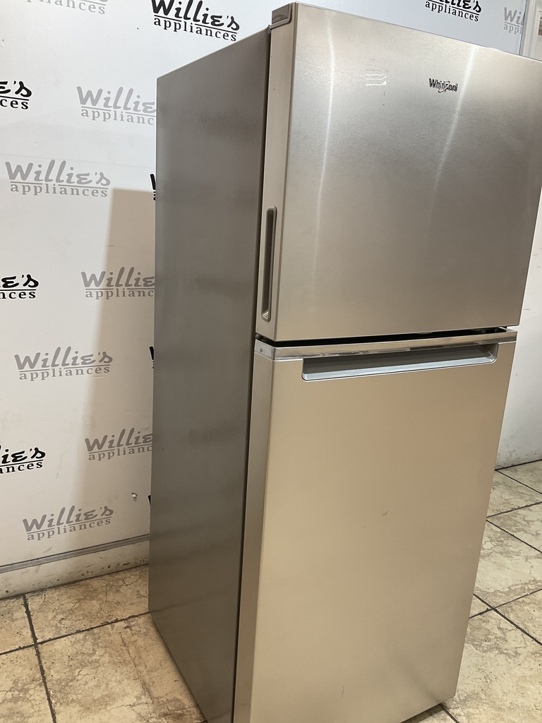 Whirlpool Used Refrigerator Top and Bottom 28x61 (Stainless Steel)