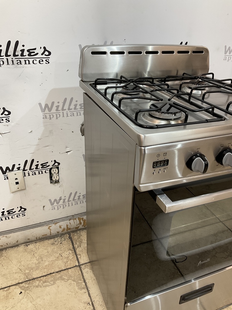 Avanti Used Natural Gas Stove 23 1/2” (Stainless Steel)