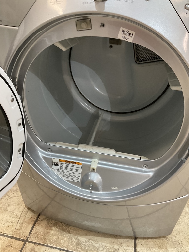 Whirlpool Used Electric Dryer 220volts (30 AMP) 27inches. {4 prong} (Grey) 