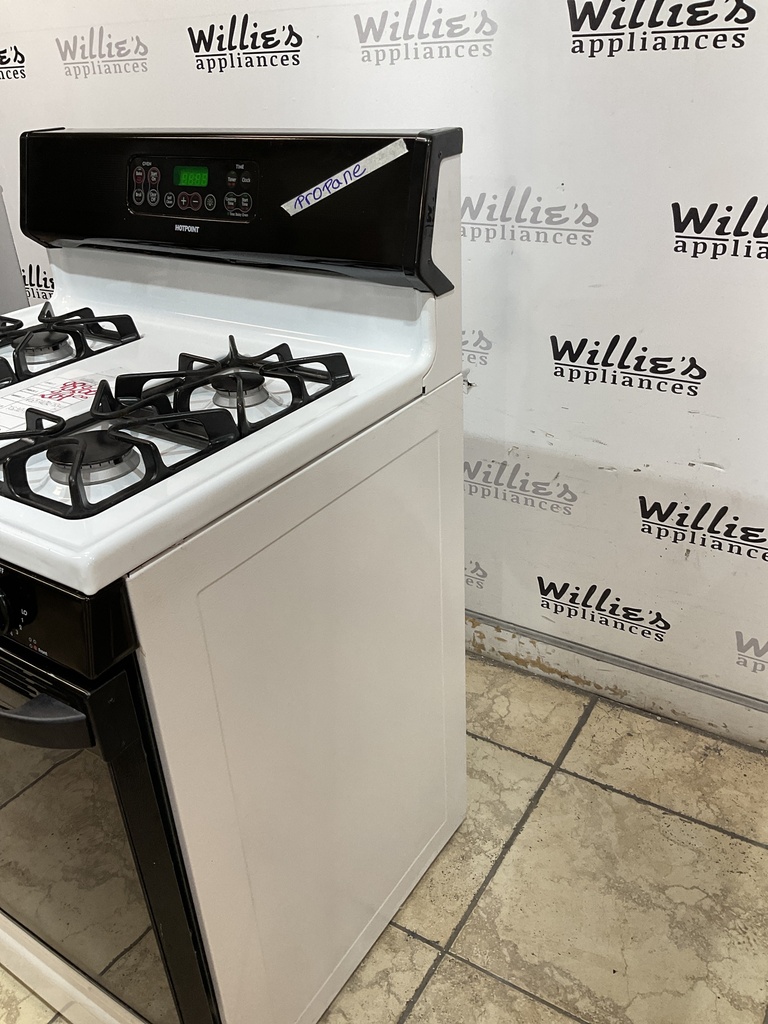 Hotpoint Used Gas Propane Stove 30inches (White/Black)