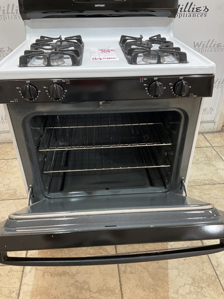 Hotpoint Used Gas Propane Stove 30inches (White/Black)