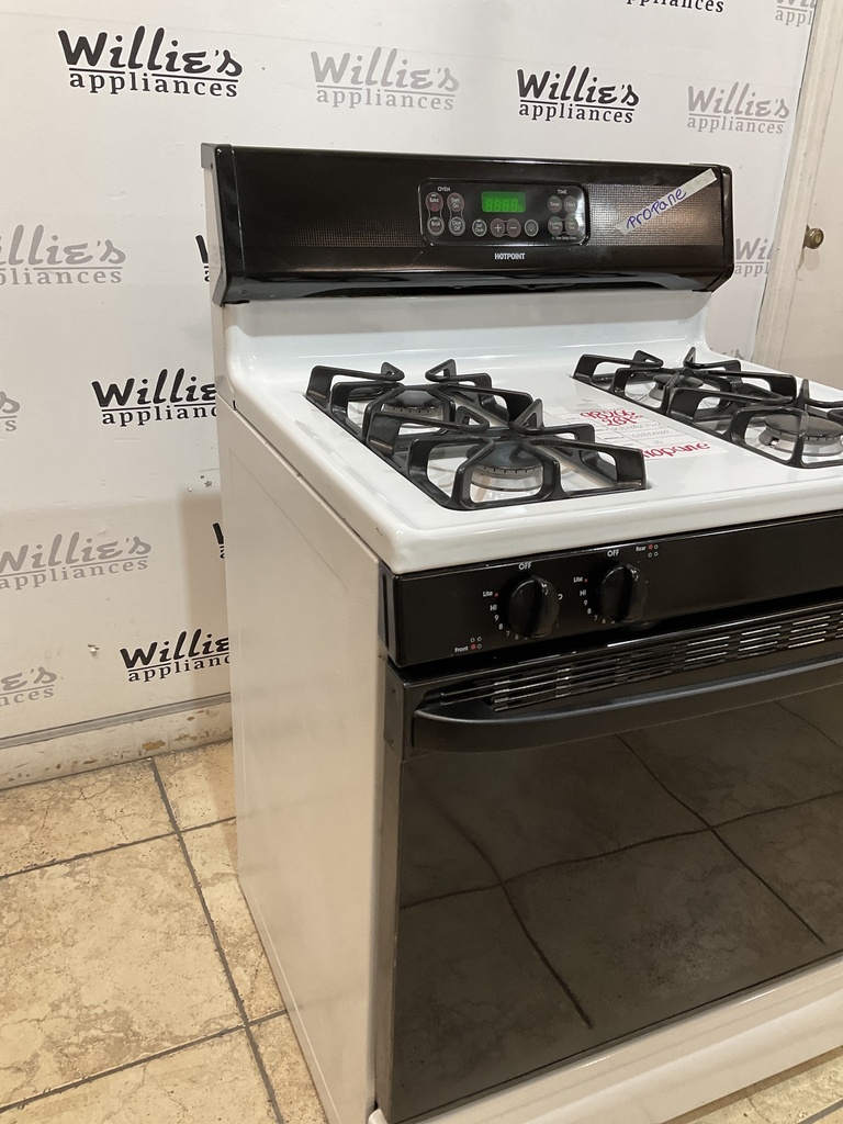 Hotpoint Used Gas Propane Stove 30inches (White/Black)