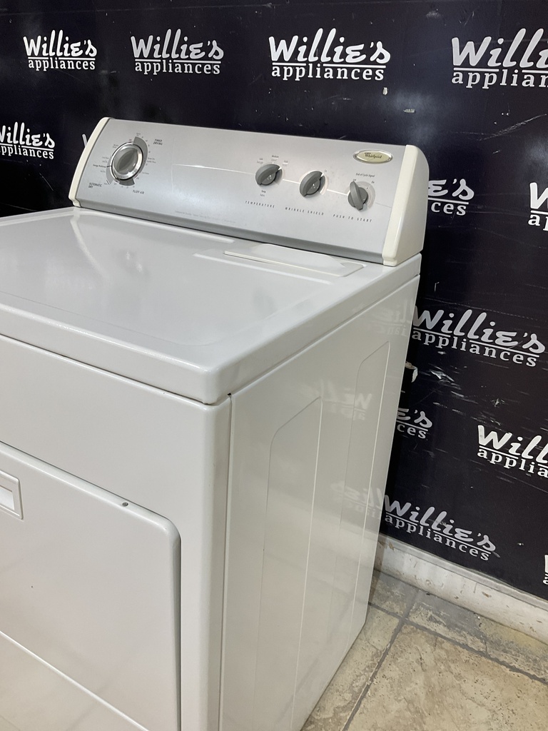 Whirlpool Used Electric Dryer 220volts  (30 AMP) 27inches {4 prong}  (White) 