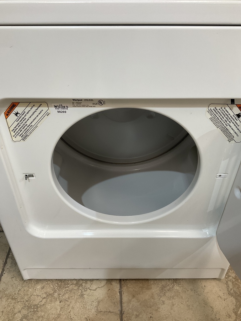 Whirlpool Used Electric Dryer 220volts (30 AMP) 29inches {no cord} (White) 
