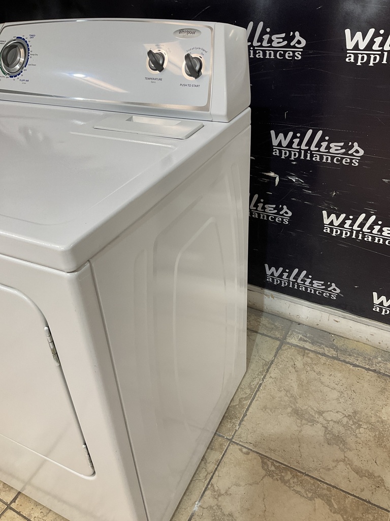 Whirlpool Used Electric Dryer 220volts (30 AMP) 29inches {3 prong} (White) 