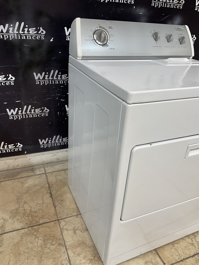 Whirlpool Used Electric Dryer 220volts (30 AMP) 29inches {3 prong} (White) 