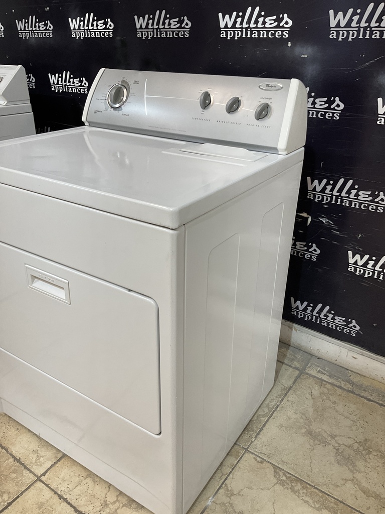 Whirlpool Used Electric Dryer 220volts (30 AMP) 29inches {3 prong} (White) 