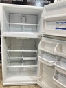 Whirlpool Used Refrigerator Top and Bottom 33x65 1/2” (White)