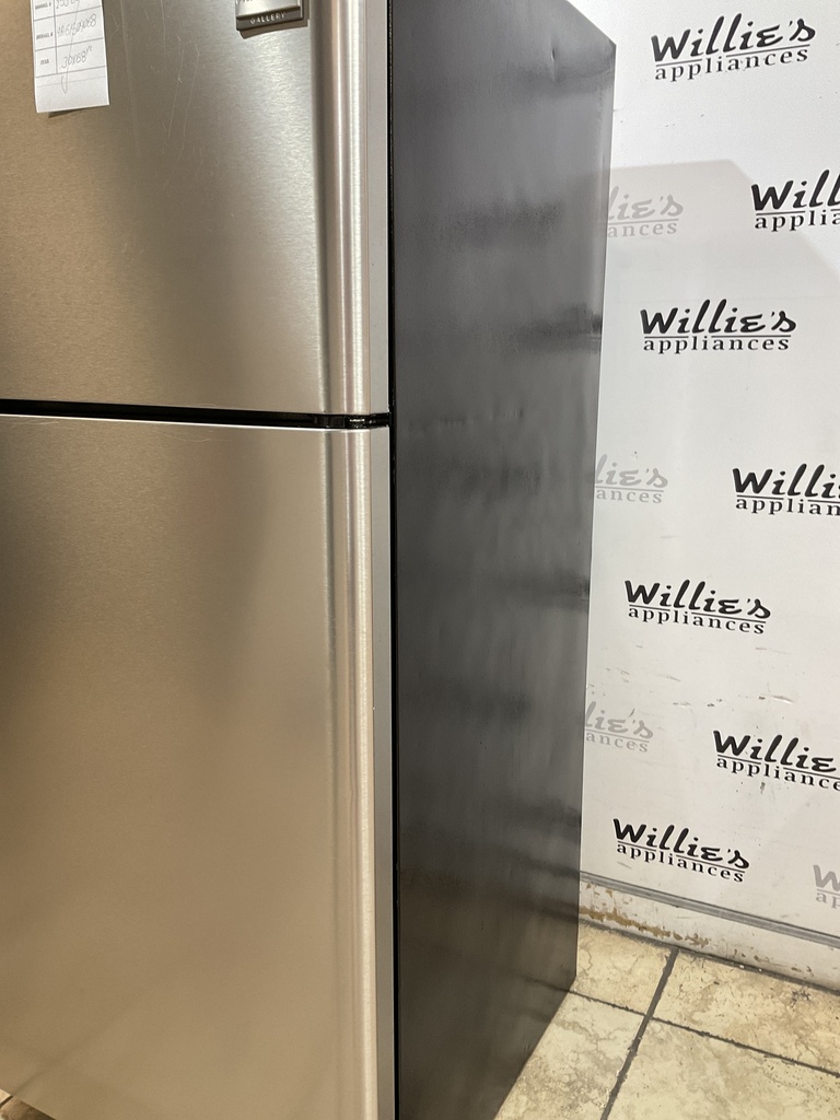 Frigidaire Used Refrigerator Top and Bottom 30x68 1/2” (Stainless Steel)