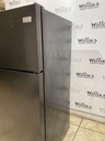 Frigidaire Used Refrigerator Top and Bottom 28x59 1/2” (Black)