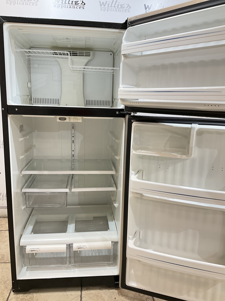 Ge Used Refrigerator Top and Bottom 28x64 1/2” (Stainless Steel) 