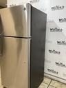 Ge Used Refrigerator Top and Bottom 28x64 (Stainless Steel) 