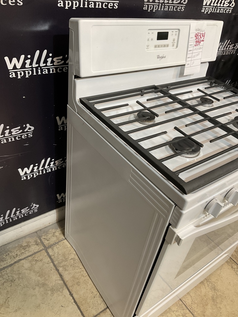 Whirlpool Used Natural Gas Stove 30inches (White) 